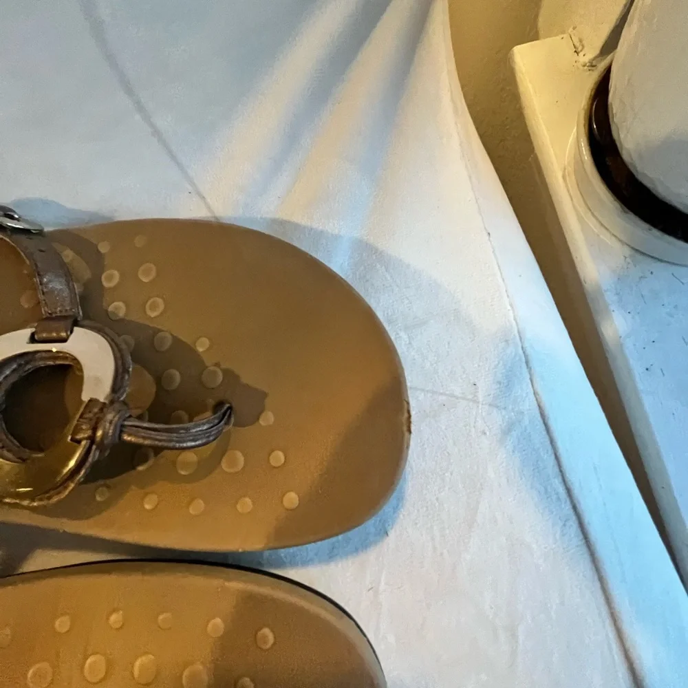 Vionic Brown Sandals‎ with Gold Rings